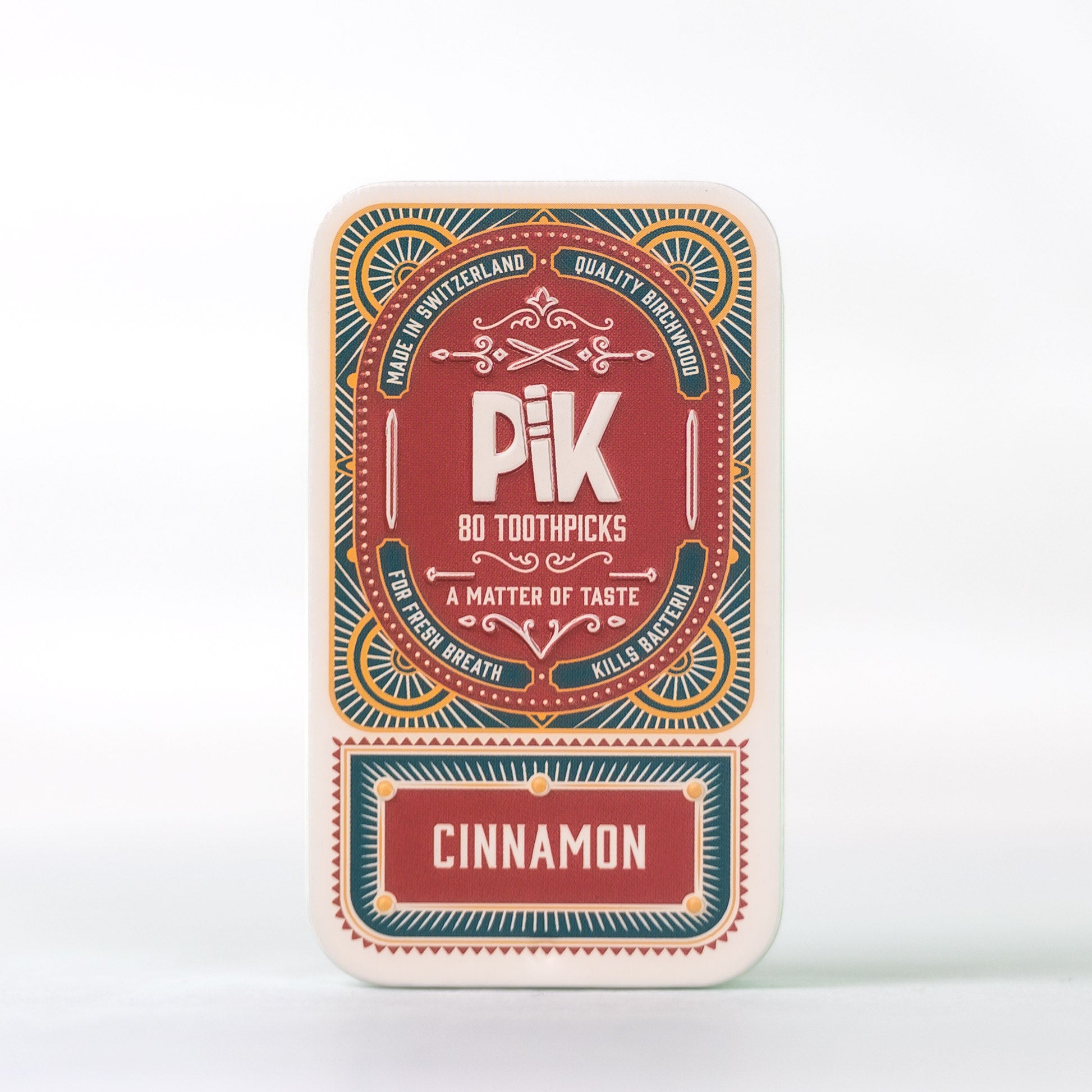 Pik flavored toothpicks with cinnamon, spicy and refreshing flavor