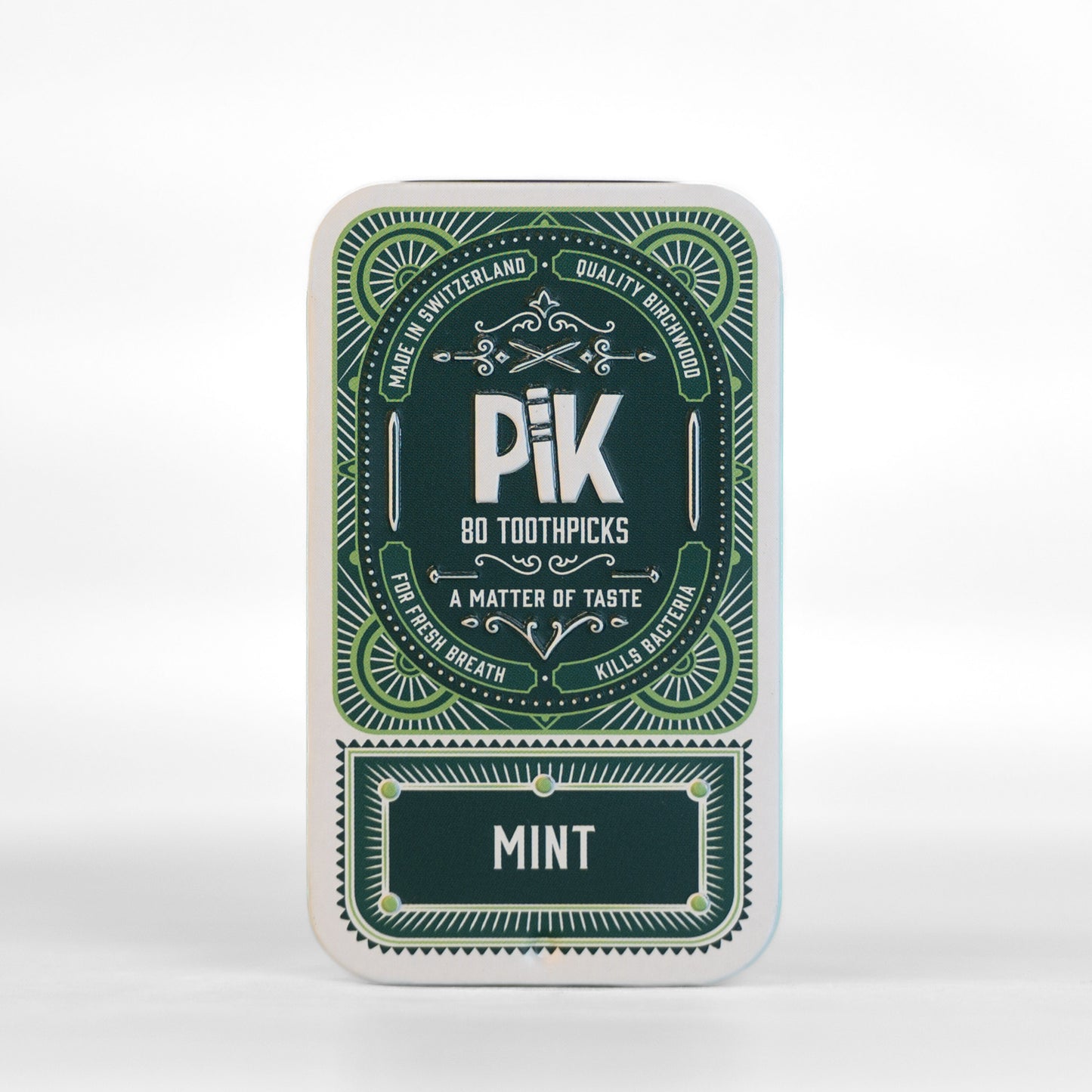 Pik flavored toothpicks with mint, natural and vegan freshness